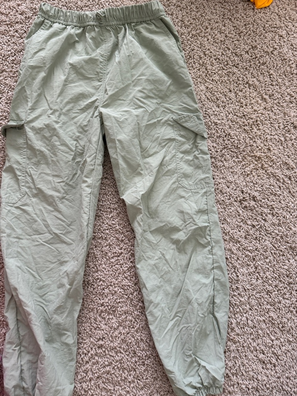 Light Sage Green Cargo Joggers
